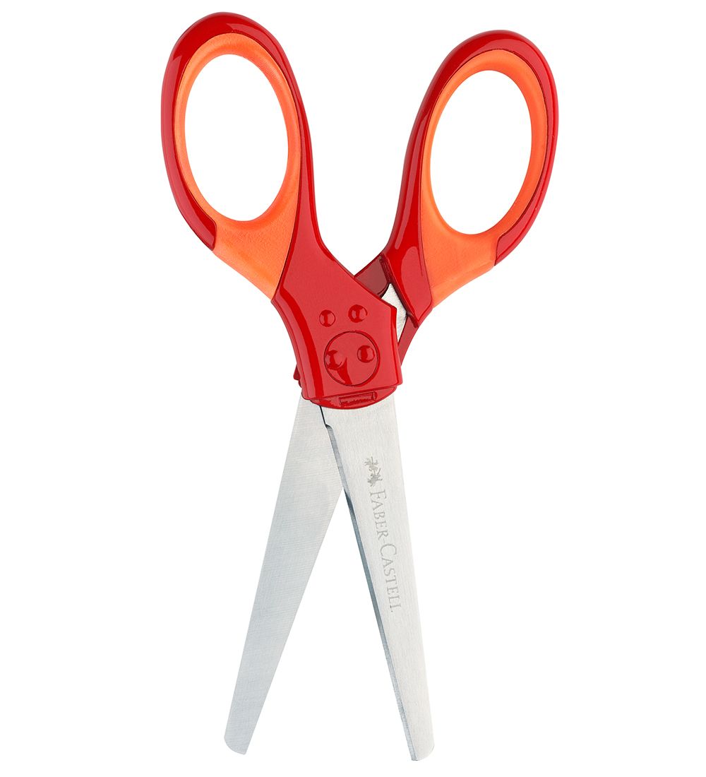 Ciseaux Faber-Castell - Ergonomiques - Rouge