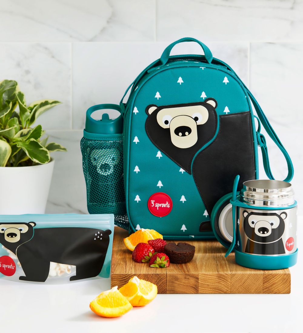 3 Sprouts Shoulder Bag - Bear - Petroleum