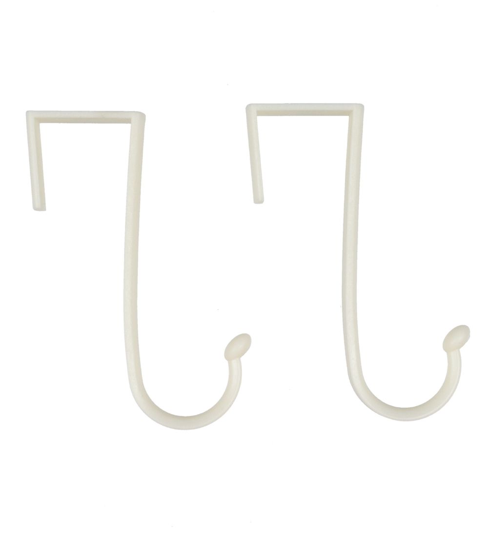 3 Sprouts Hooks For Wall Storage w. Pockets - 2 pcs - White