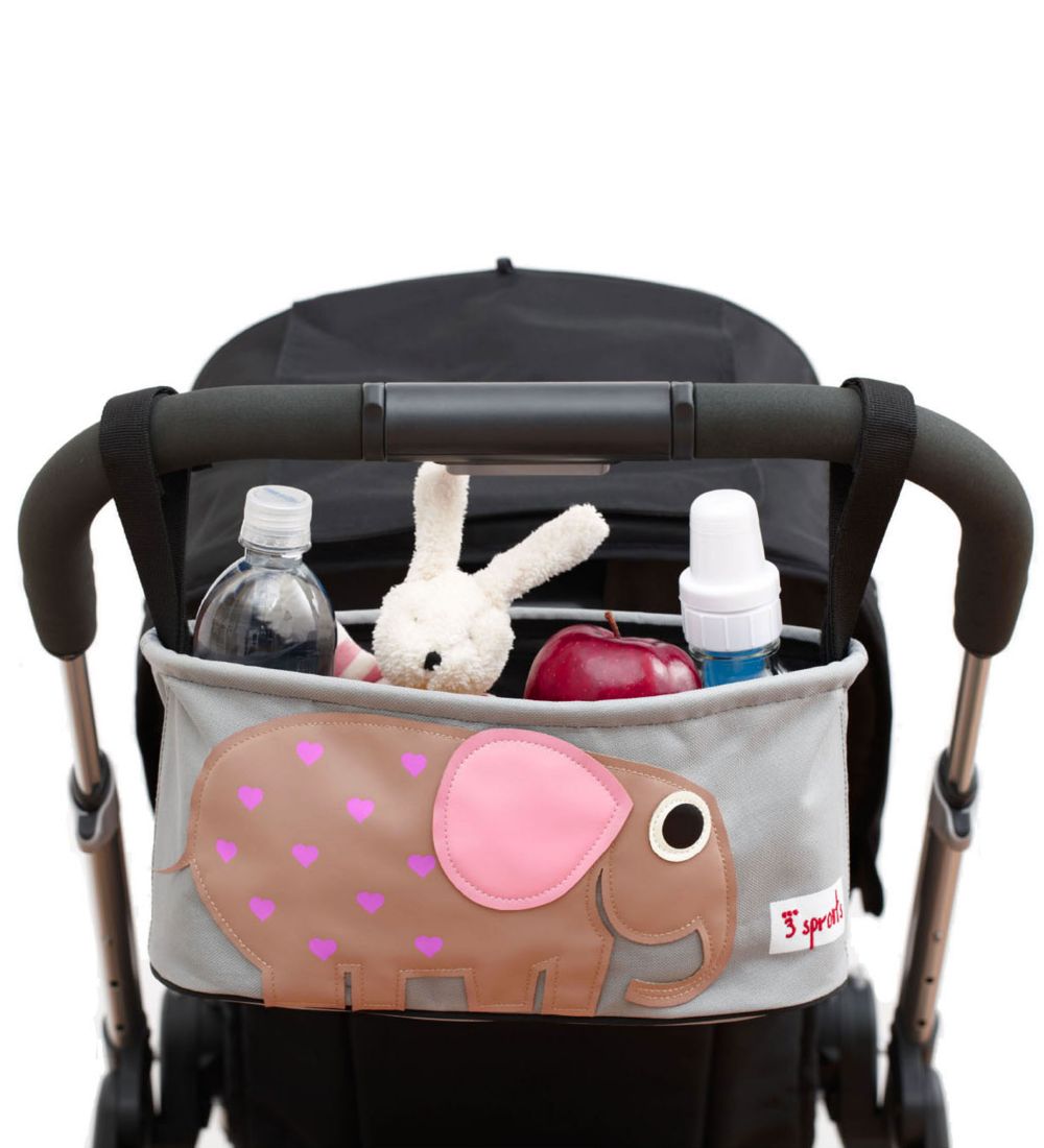 3 Sprouts Pram Organiser - 32x15x13 - Elephant