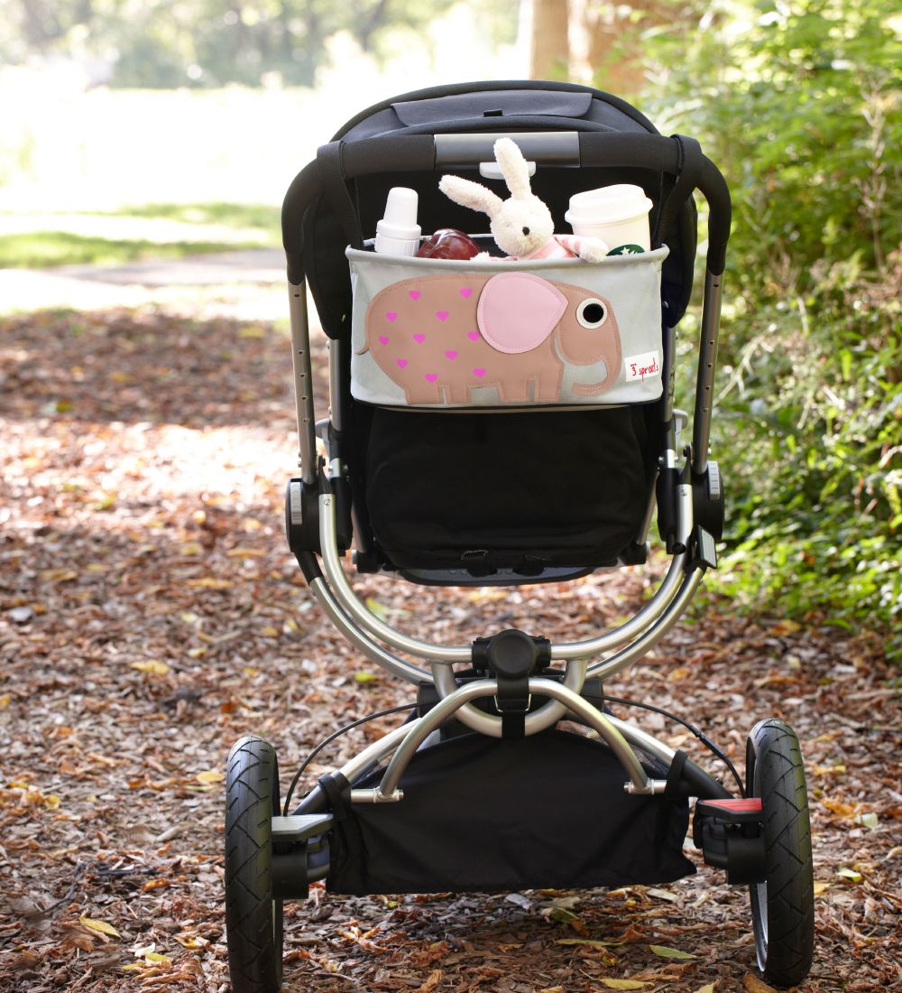 3 Sprouts Pram Organiser - 32x15x13 - Elephant