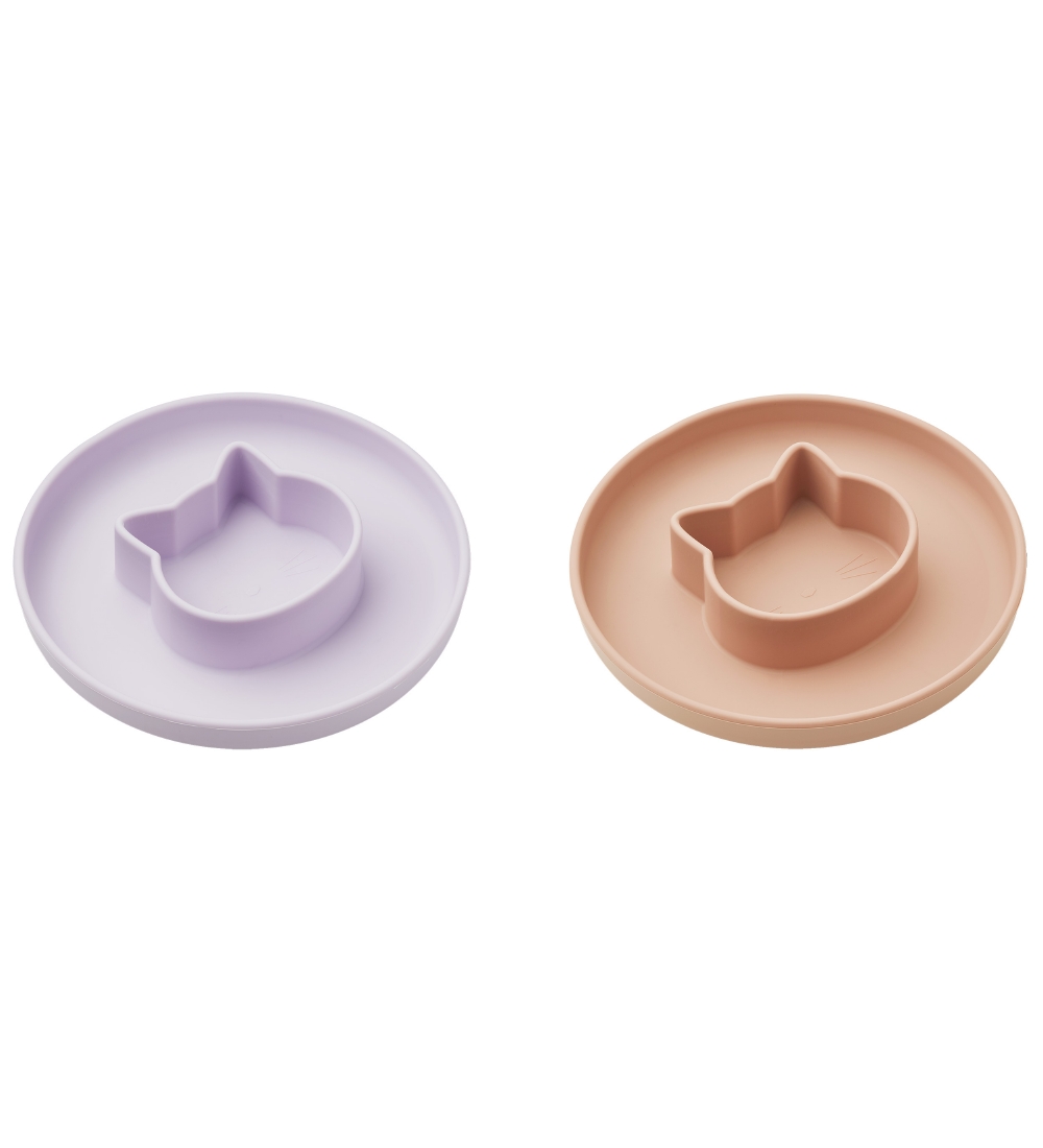 Liewood Teller - 2er-Pack - Silikon - Gordon - Katze - Light La