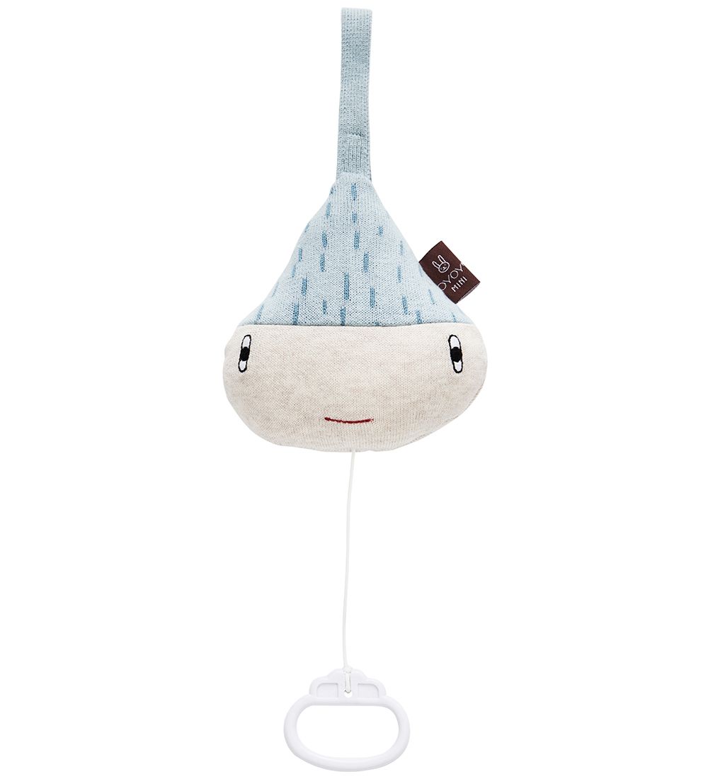 OYOY Musical Mobile - Raindrop - Dusty Blue
