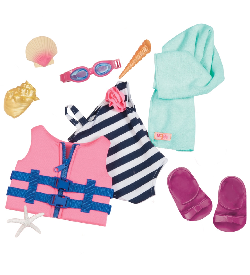 Our Generation Doll Clothes - Badedragt og Redningsvest