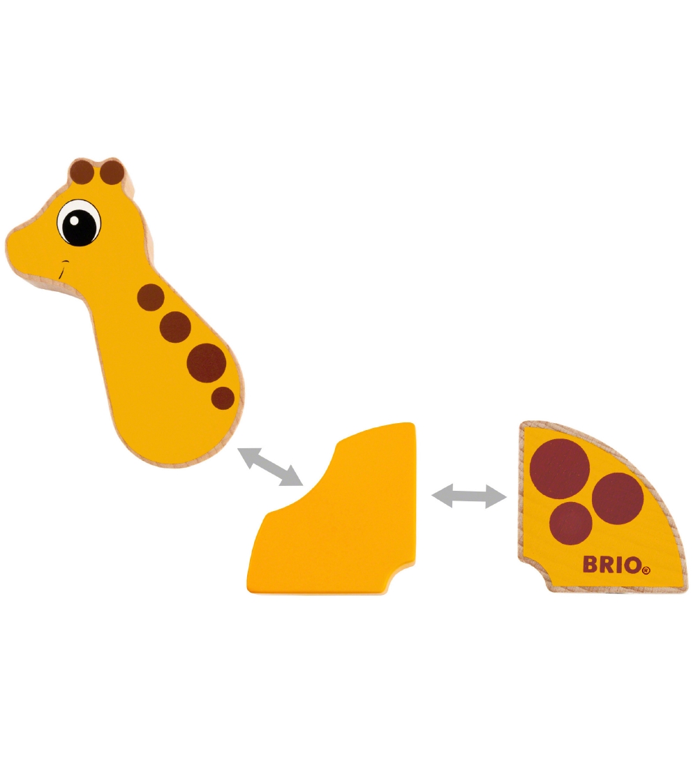 BRIO Magnetic Toys - 6 Parts - Giraffe and Elephant 30284