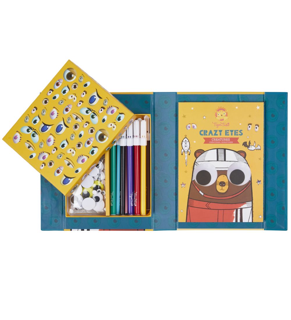 Tiger Tribe Colouring Set - Crazy Eyes - Creatures