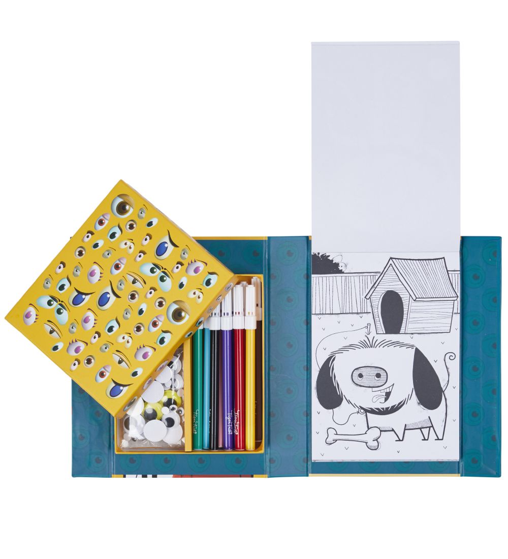 Tiger Tribe Colouring Set - Crazy Eyes - Creatures