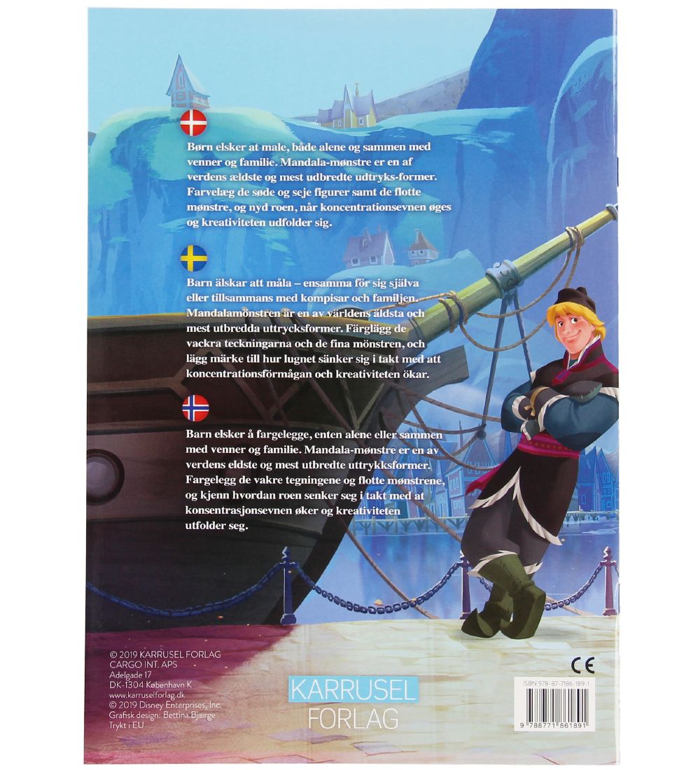 Karrusel Forlag Colouring Book - Mandalas - Frozen - Danish