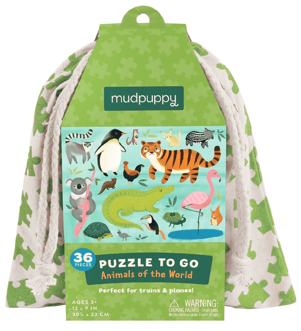 Mudpuppy Puzzle To Go - 36 pcs - Animals Of The World