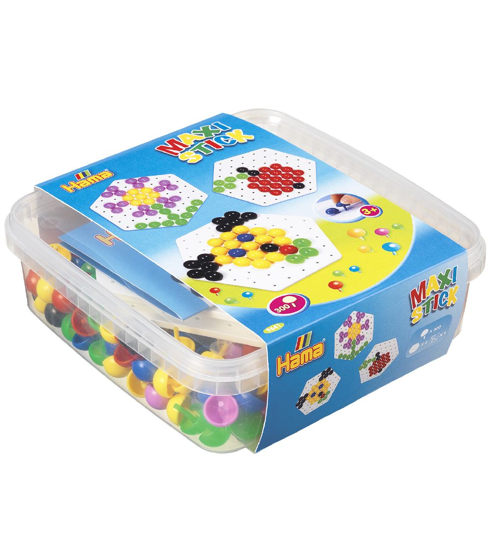 Hama Maxi Stecknadeln Set - 300 st. - Mehrfarbig
