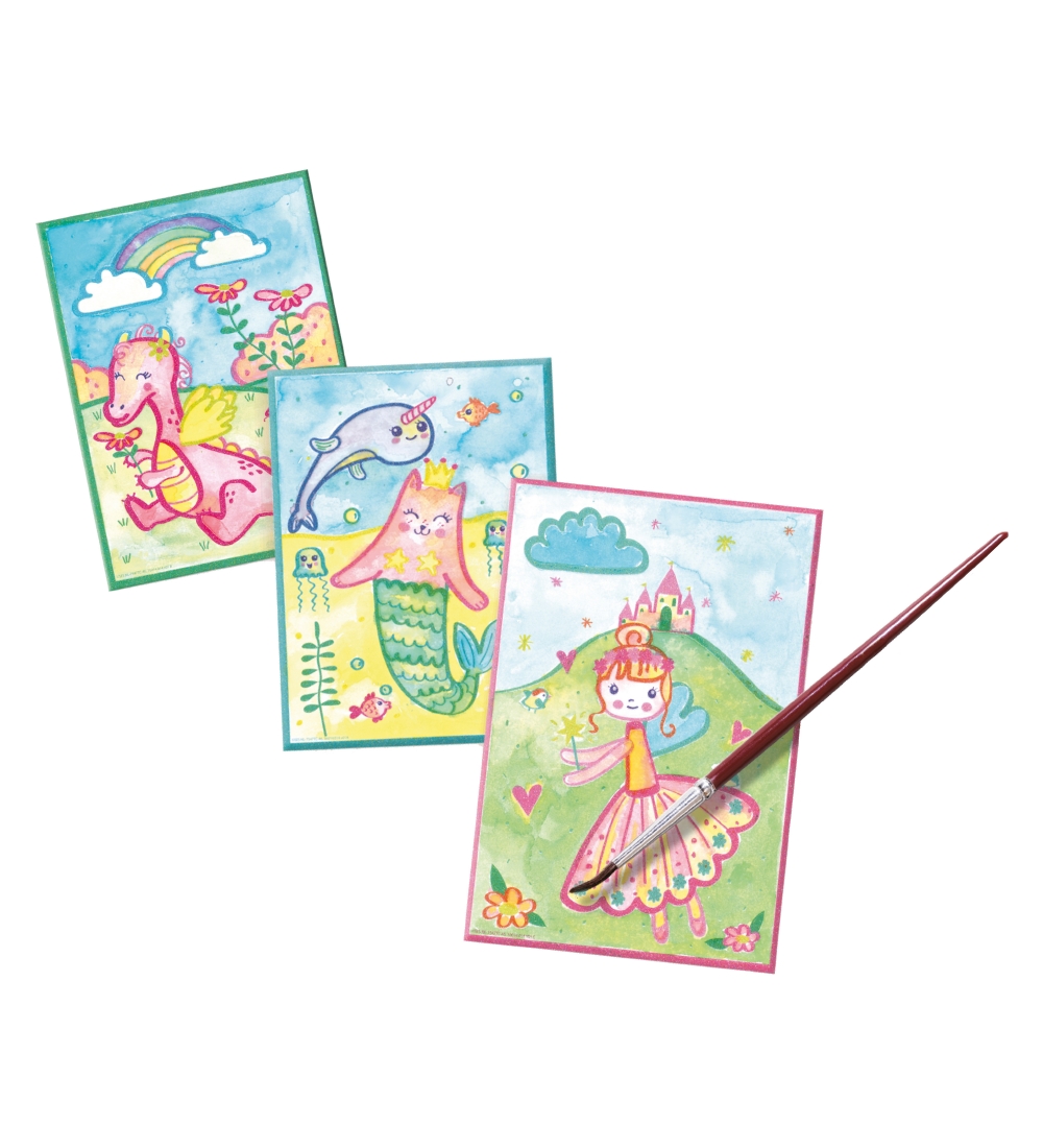 SES Creative - Colouring Aqualine Glitter Cards