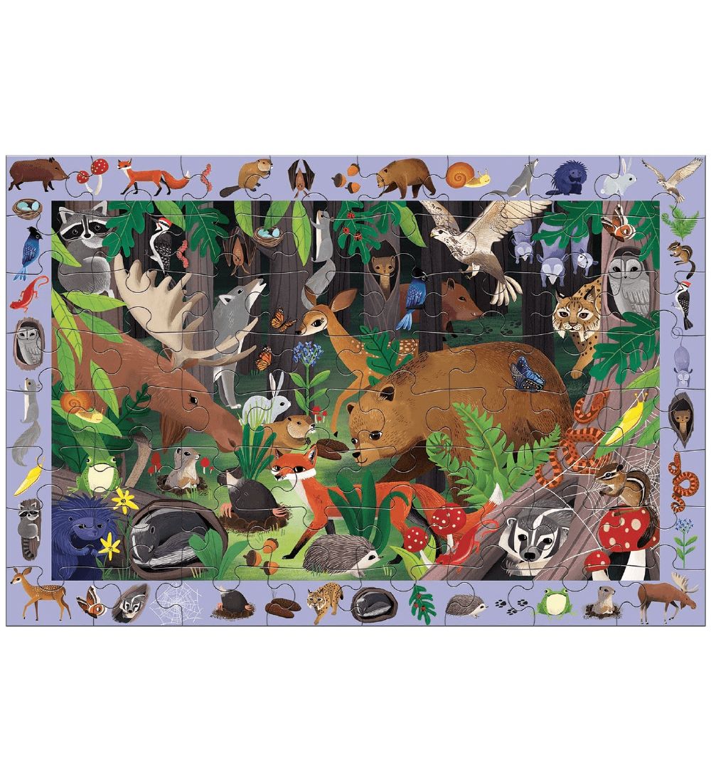 Mudpuppy Puzzle - Search And Find - 64 pcs - Woodland Forest