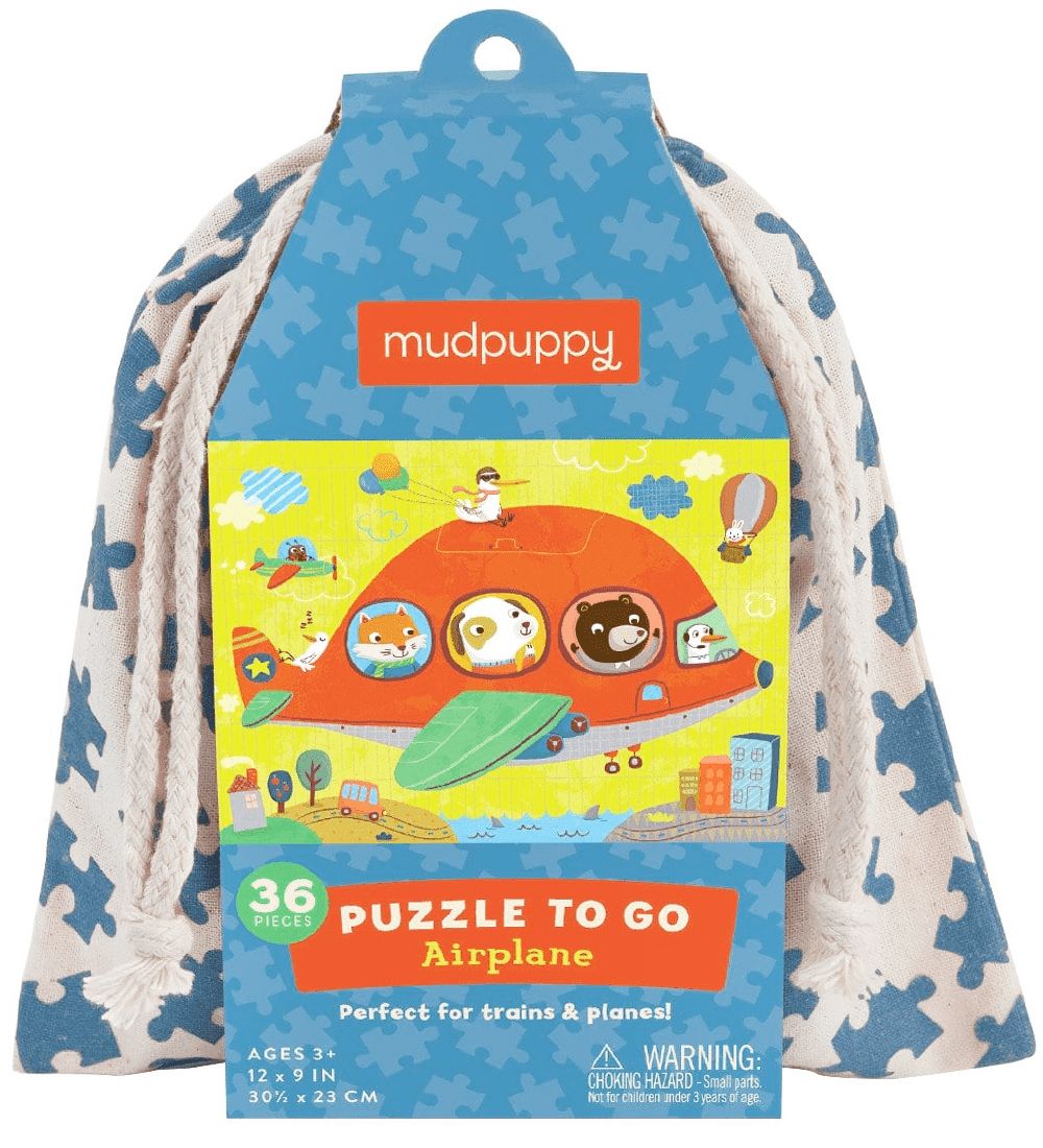 Mudpuppy Puzzle To Go - 36 pcs - Airplane