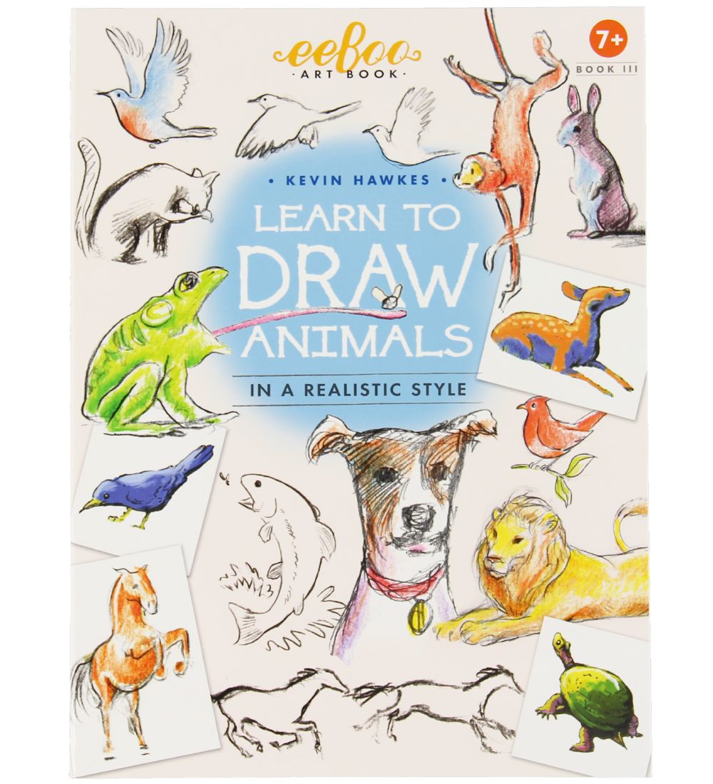 Eeboo Book - Lears To Draw - Animals - English