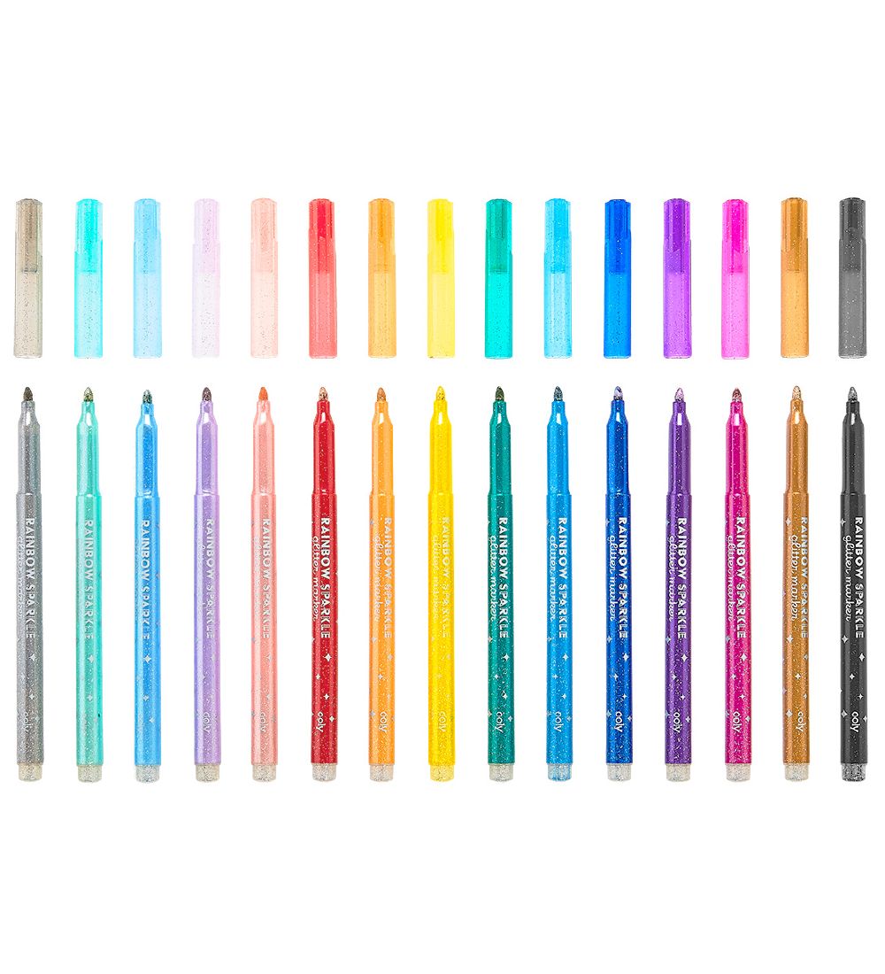 Ooly Markers - Rainbow Sparkle - 15 pcs - Multicolour