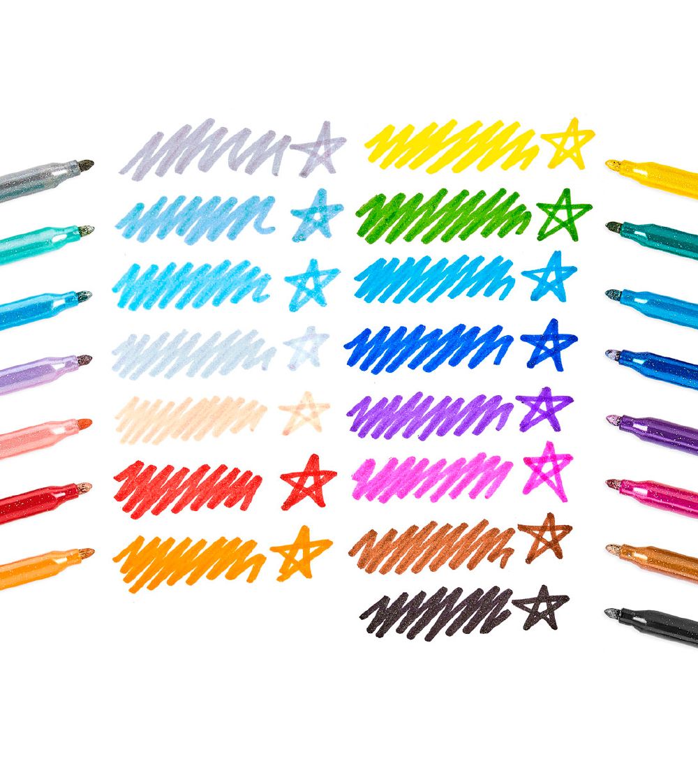Ooly Markers - Rainbow Sparkle - 15 pcs - Multicolour