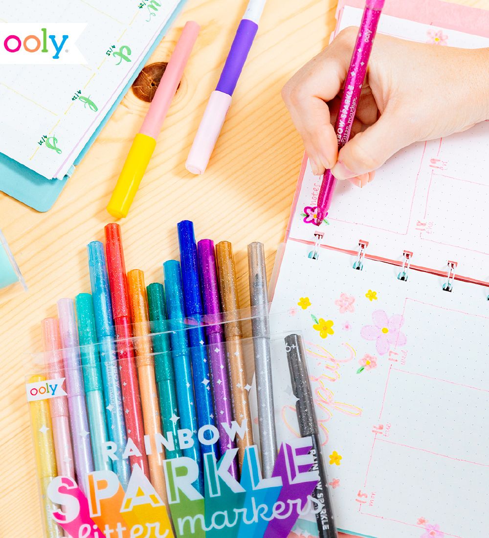 Ooly Markers - Rainbow Sparkle - 15 pcs - Multicolour