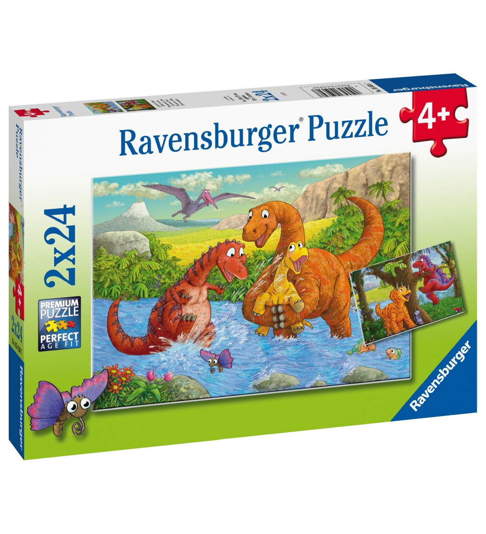Ravensburger Puzzle - 2x24 pcs - Dinosaurs at Play