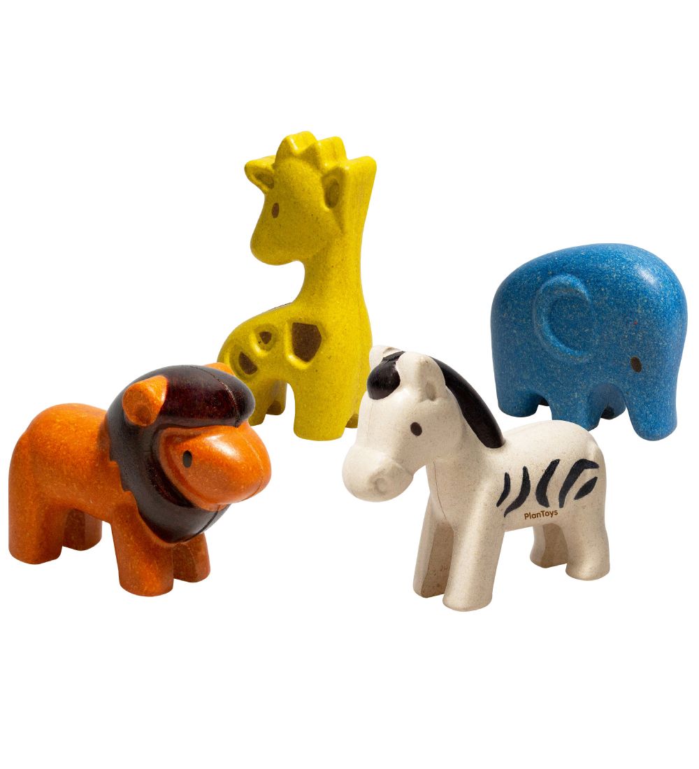 PlanToys Wild Animals - Multicoloured
