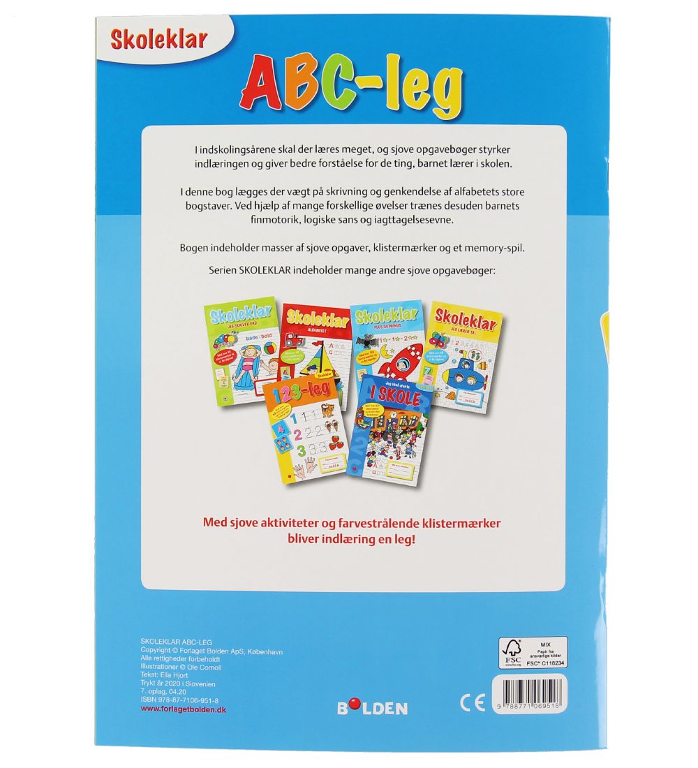 Forlaget Bolden Activity Book - ABC-Leg - Danish