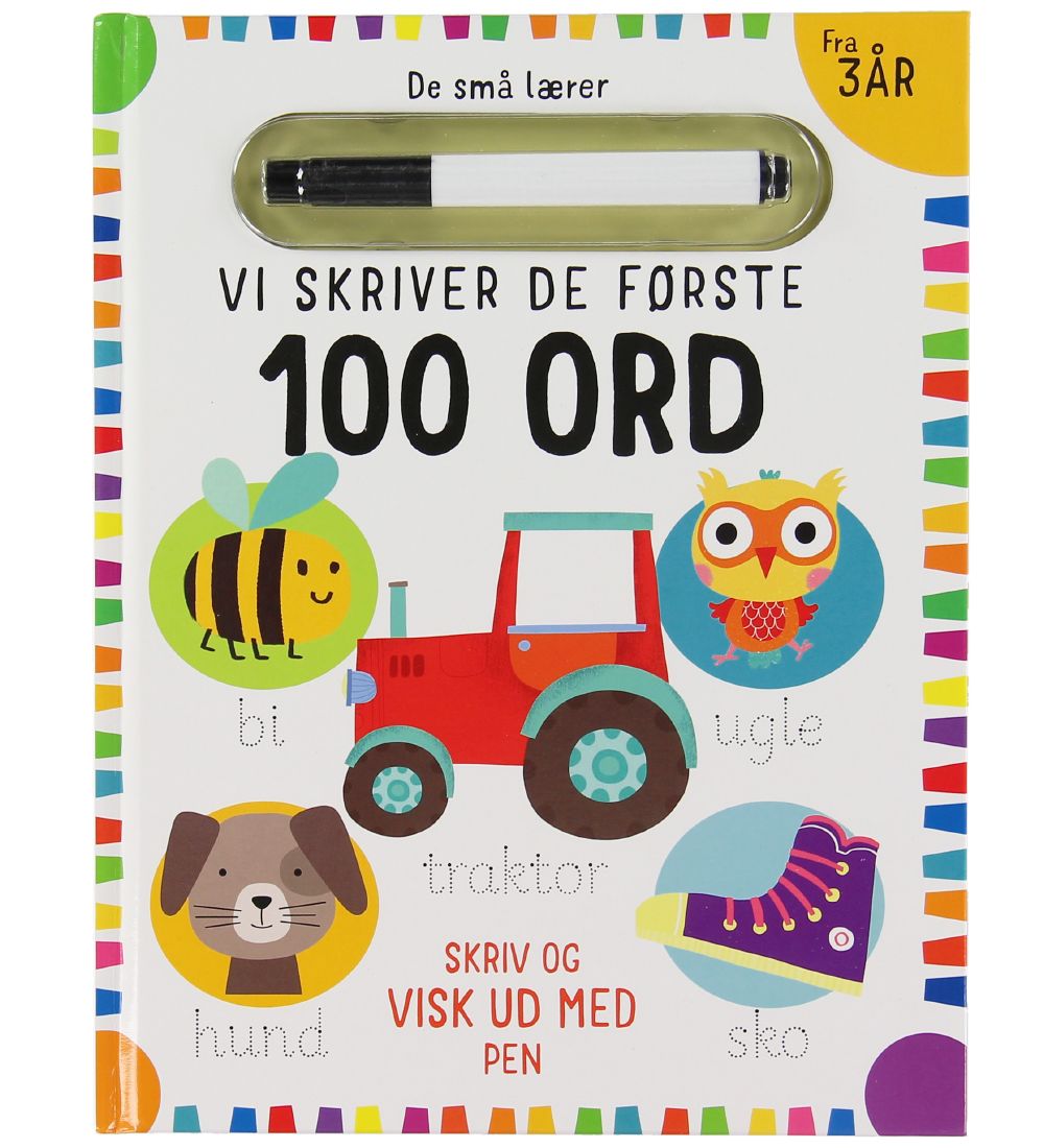 Alvilda Book - Skriv og Visk ud - De Første 100 O - Danish