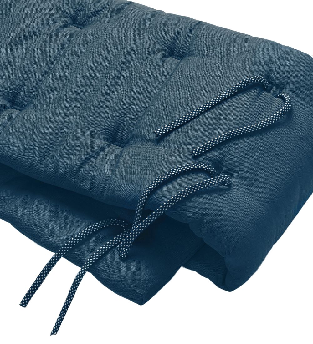 Leander Bed Bumper - Linea/Luna - 32x180 - Dark blue