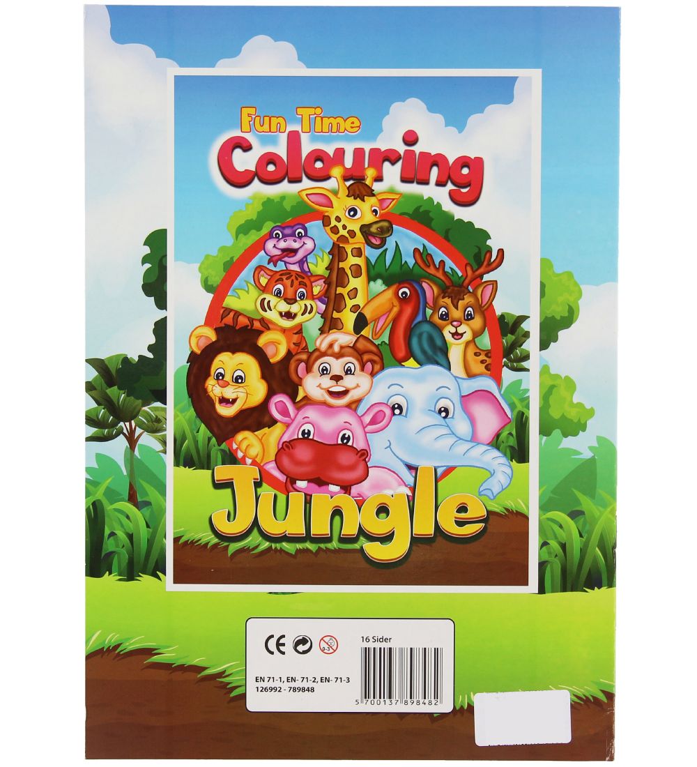 Colouring Book - Fun Time Colouring Jungle - 16 Pages