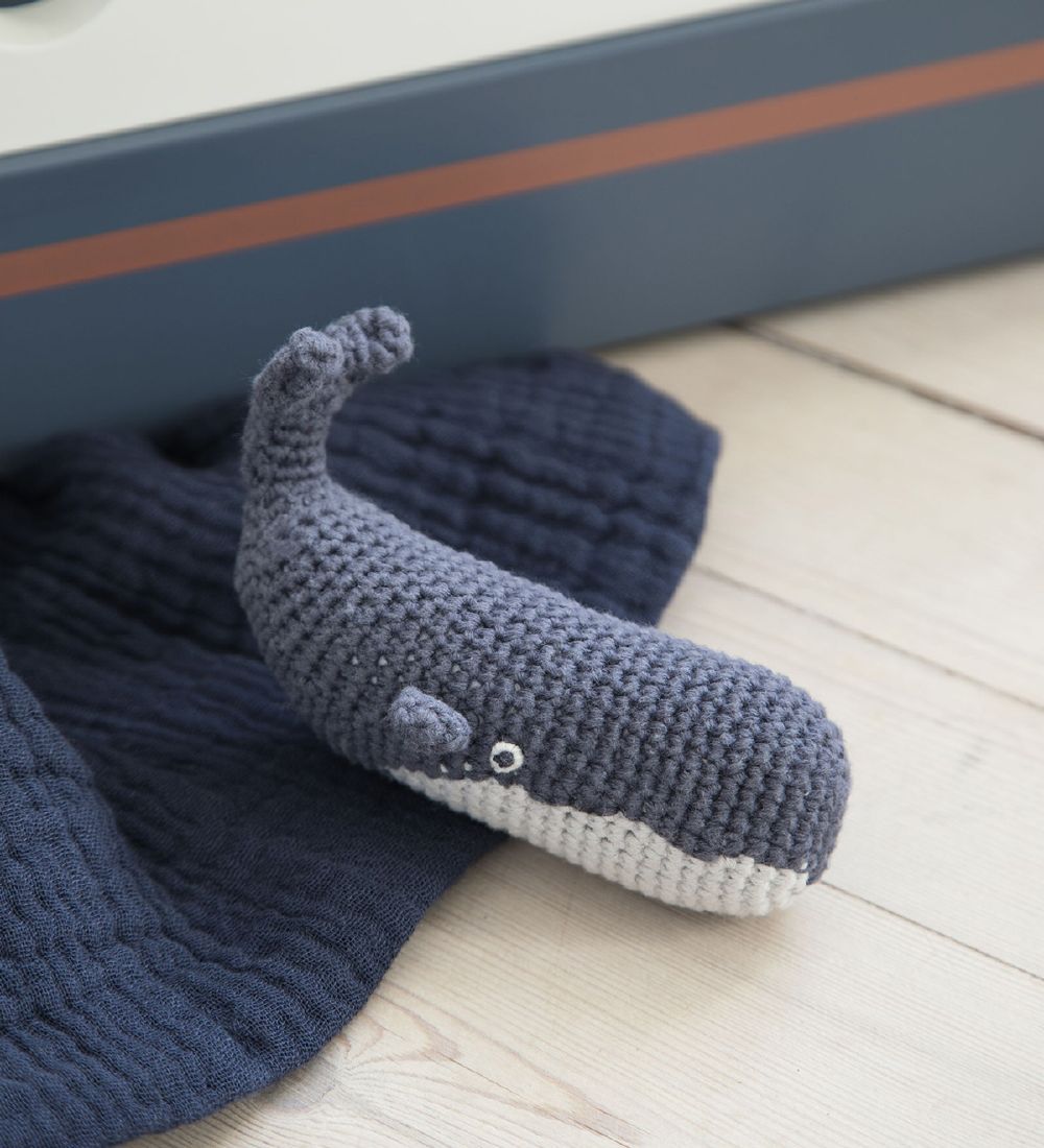 Sebra Rattle - Crochet - Whale Marion