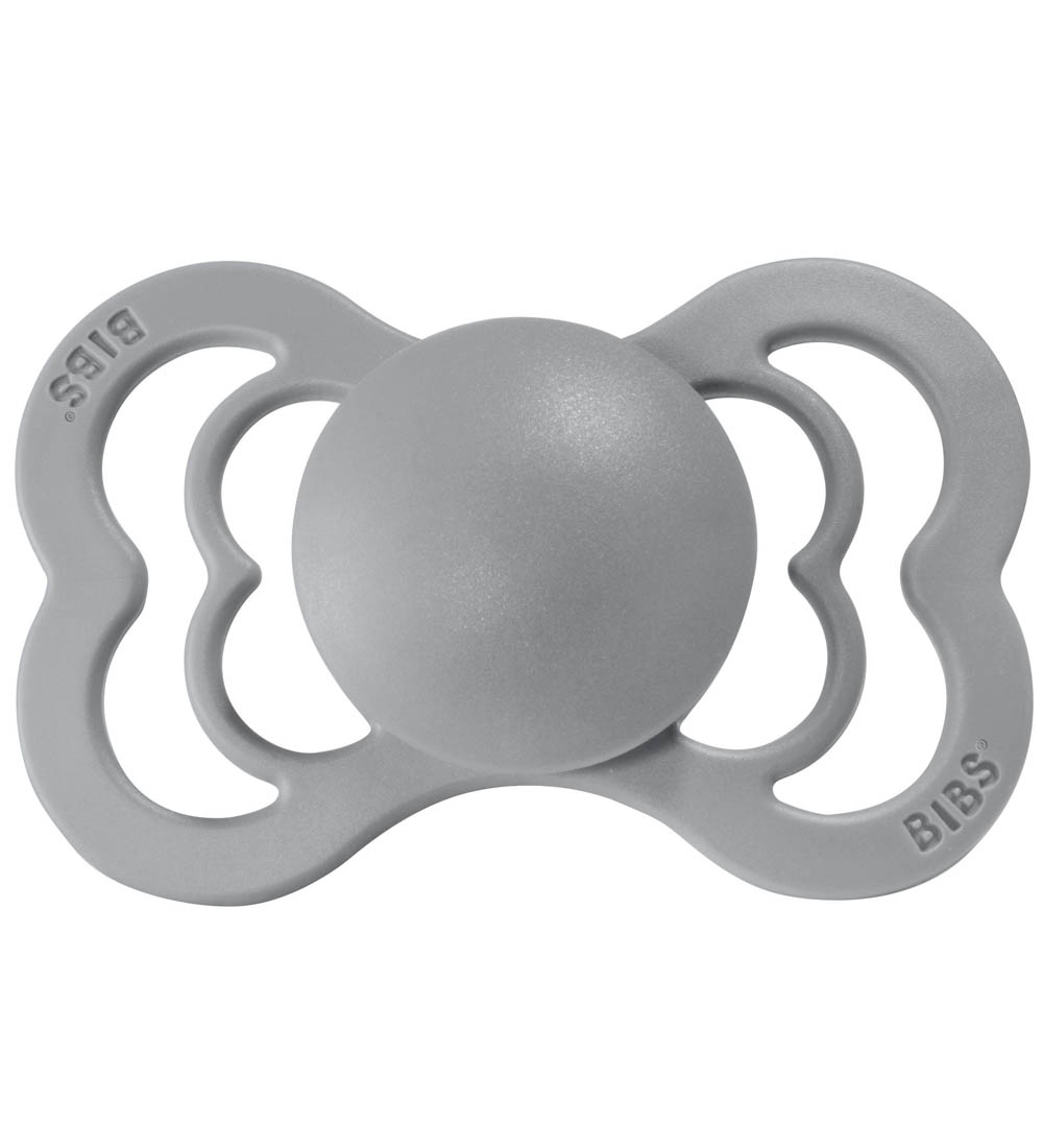 BIBS Supreme+ Pacifiers - Size 1 - 2-Pack - Symmetrical - Cloud/