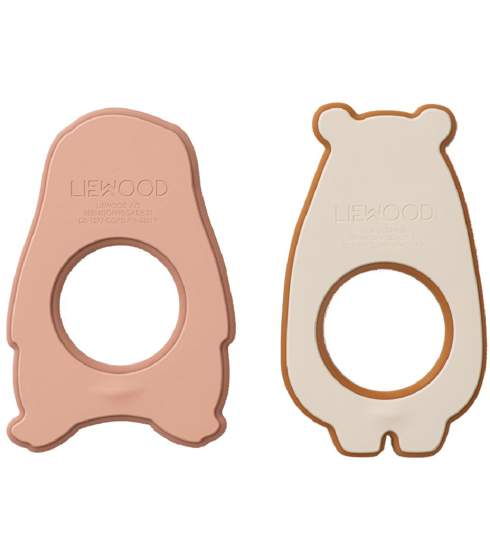Liewood Teether - Gili - 2-pack - Dark Rose Multi Mix