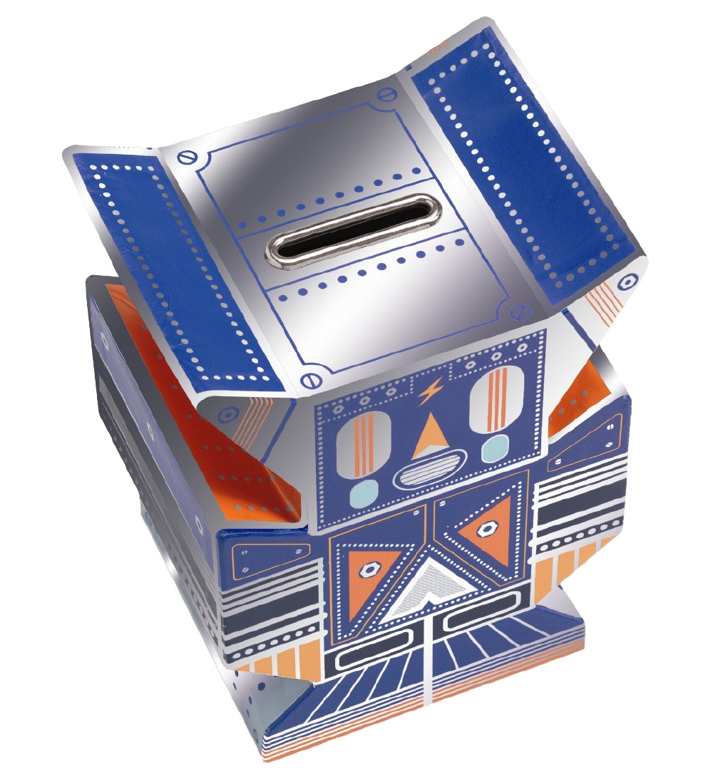 Djeco Money Box - 13,5x10,5 cm - Robot