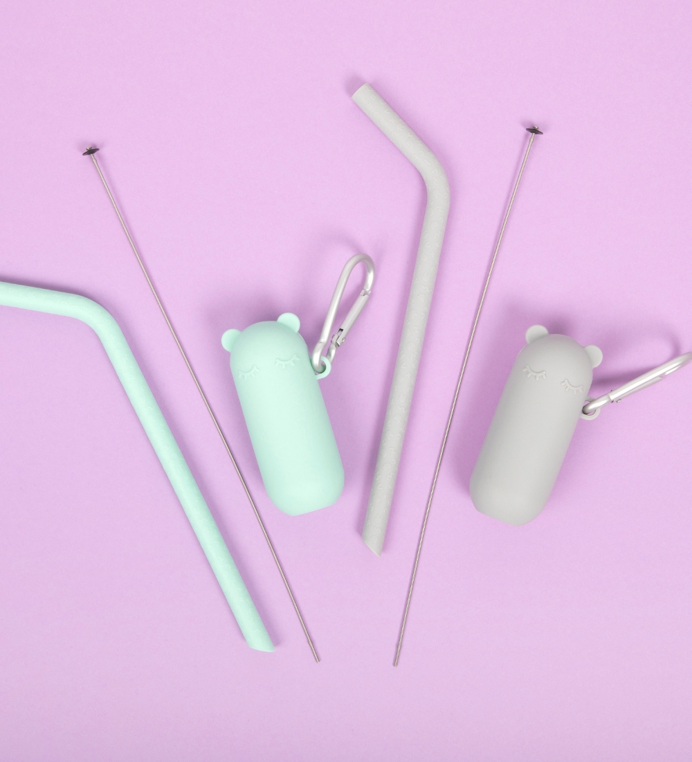 We Might Be Tiny Straw - Silicone - Grey