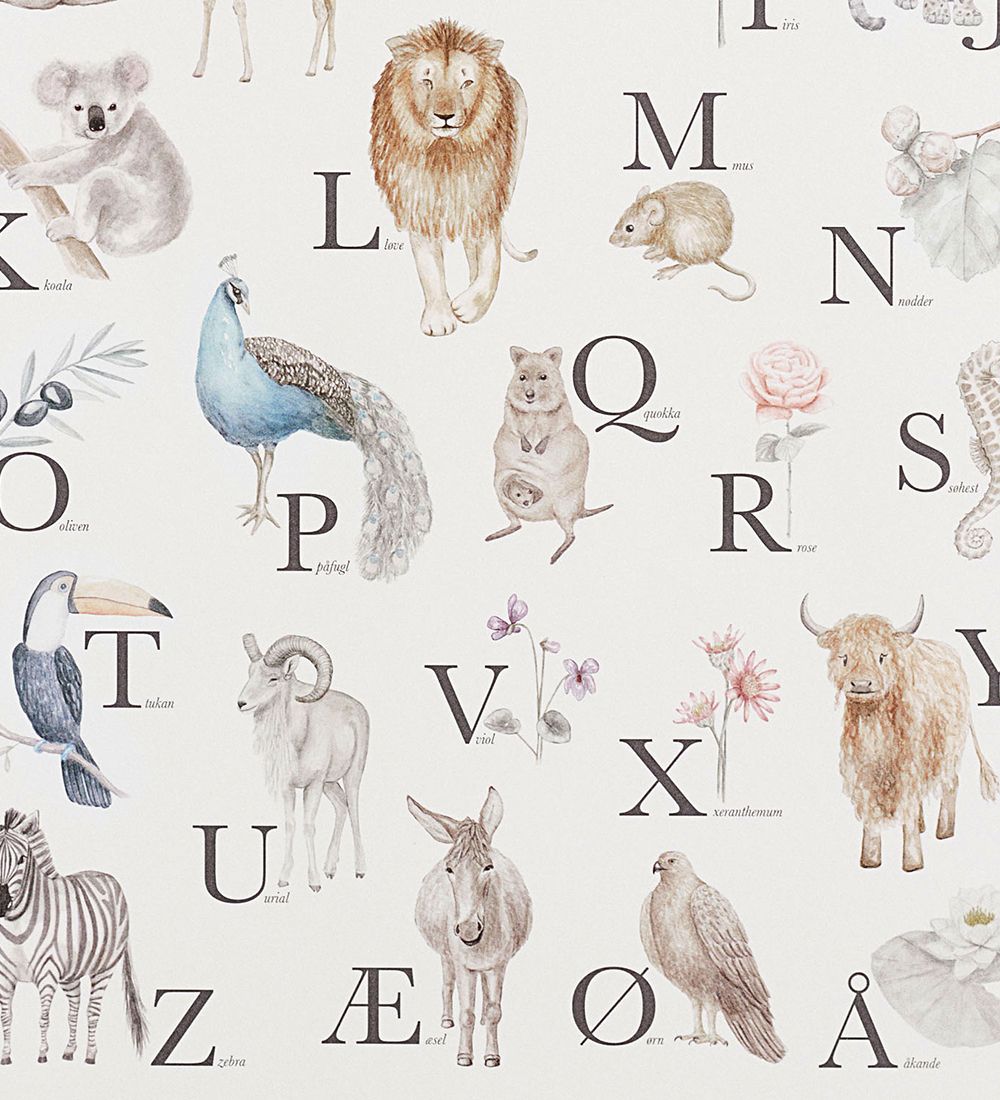 Poster Cam Cam - L'alphabet - Danois