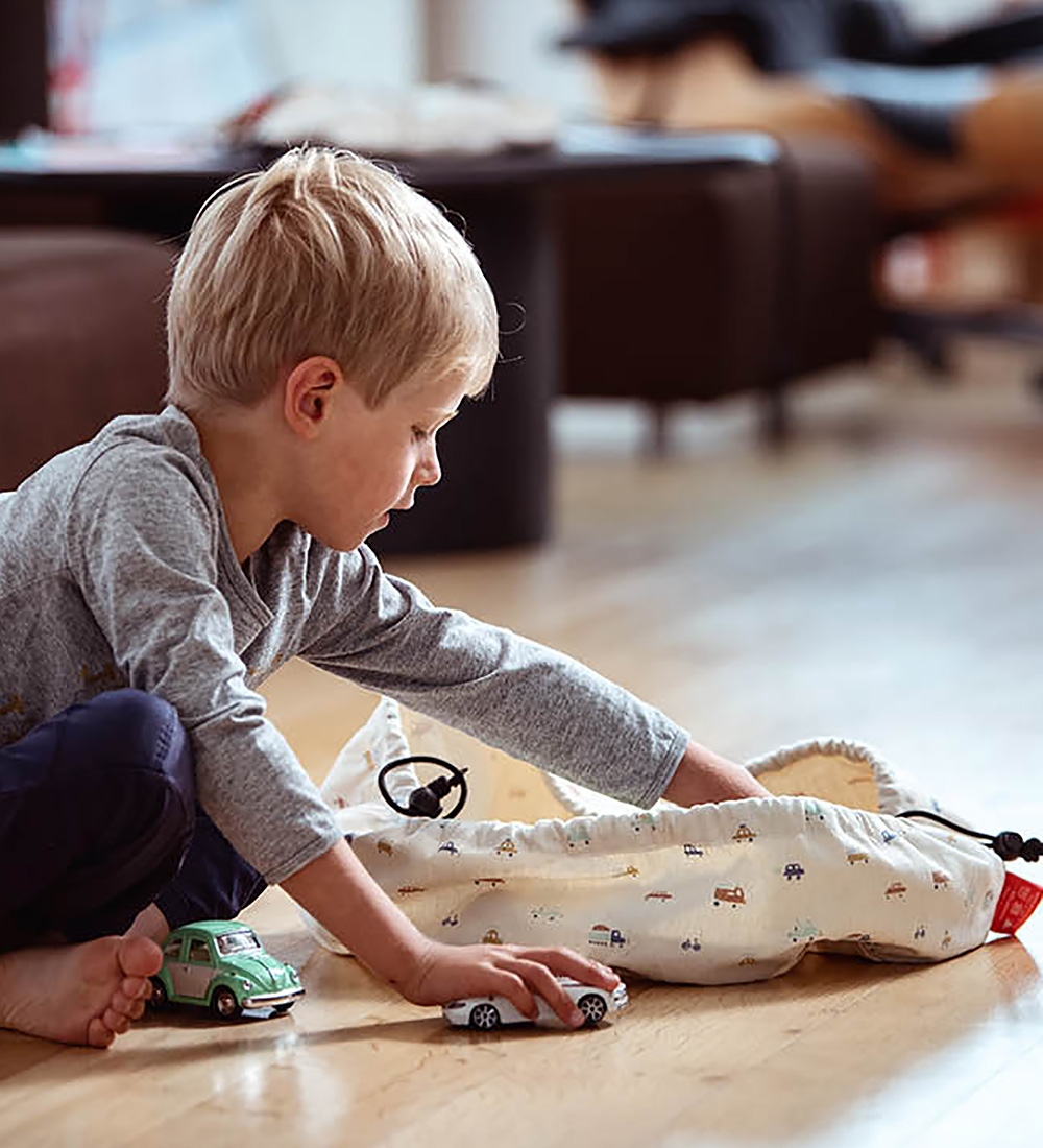 Play&Go Leikfangateppi - Ø: 40 cm - Mini Cars
