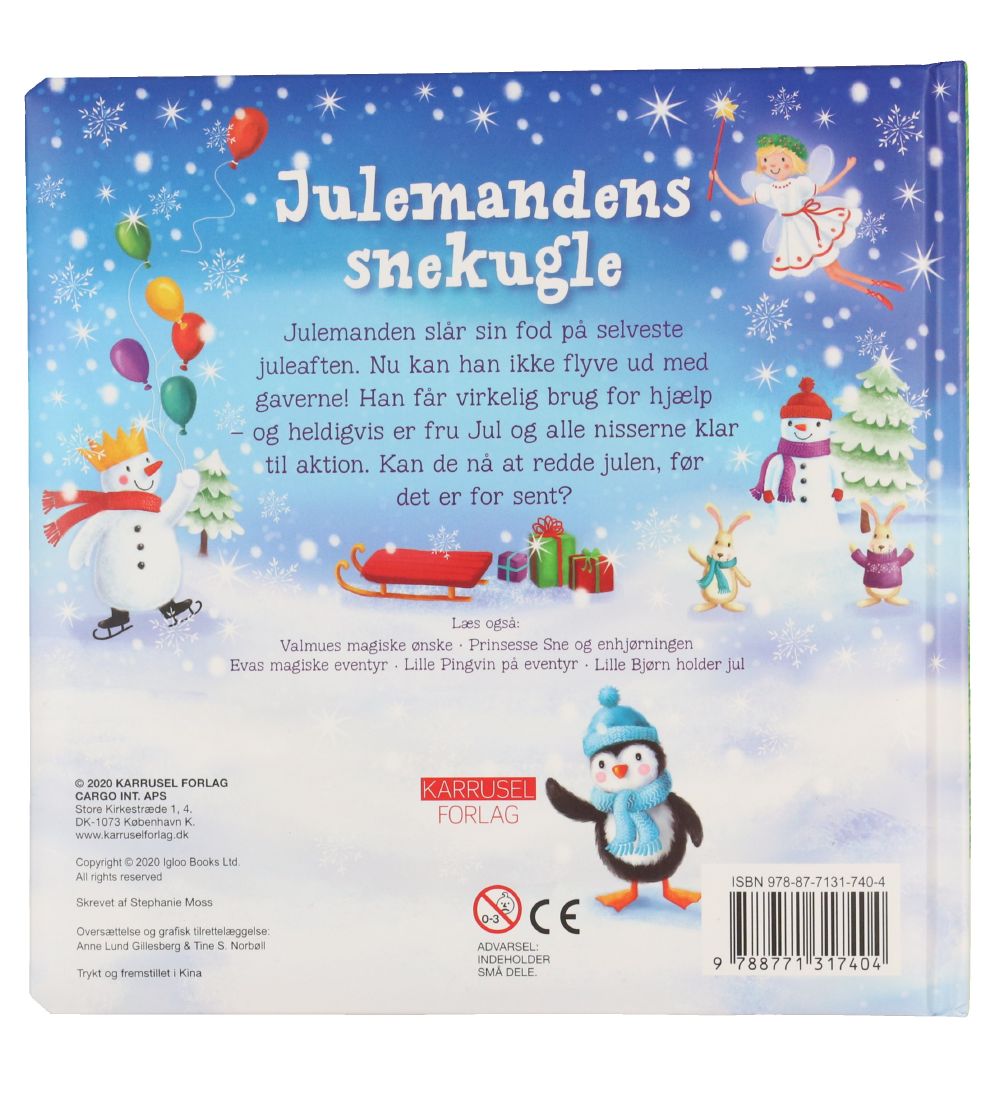 Karrusel Forlag Book - Julemandens Snekugle - Danish