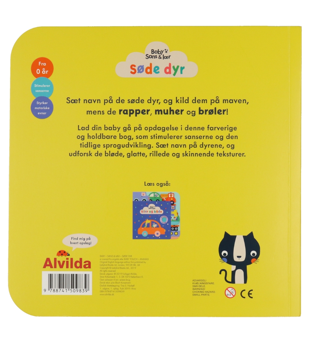 Alvilda Book - Sans & Lær - SÃ¸de Dyr - Danish