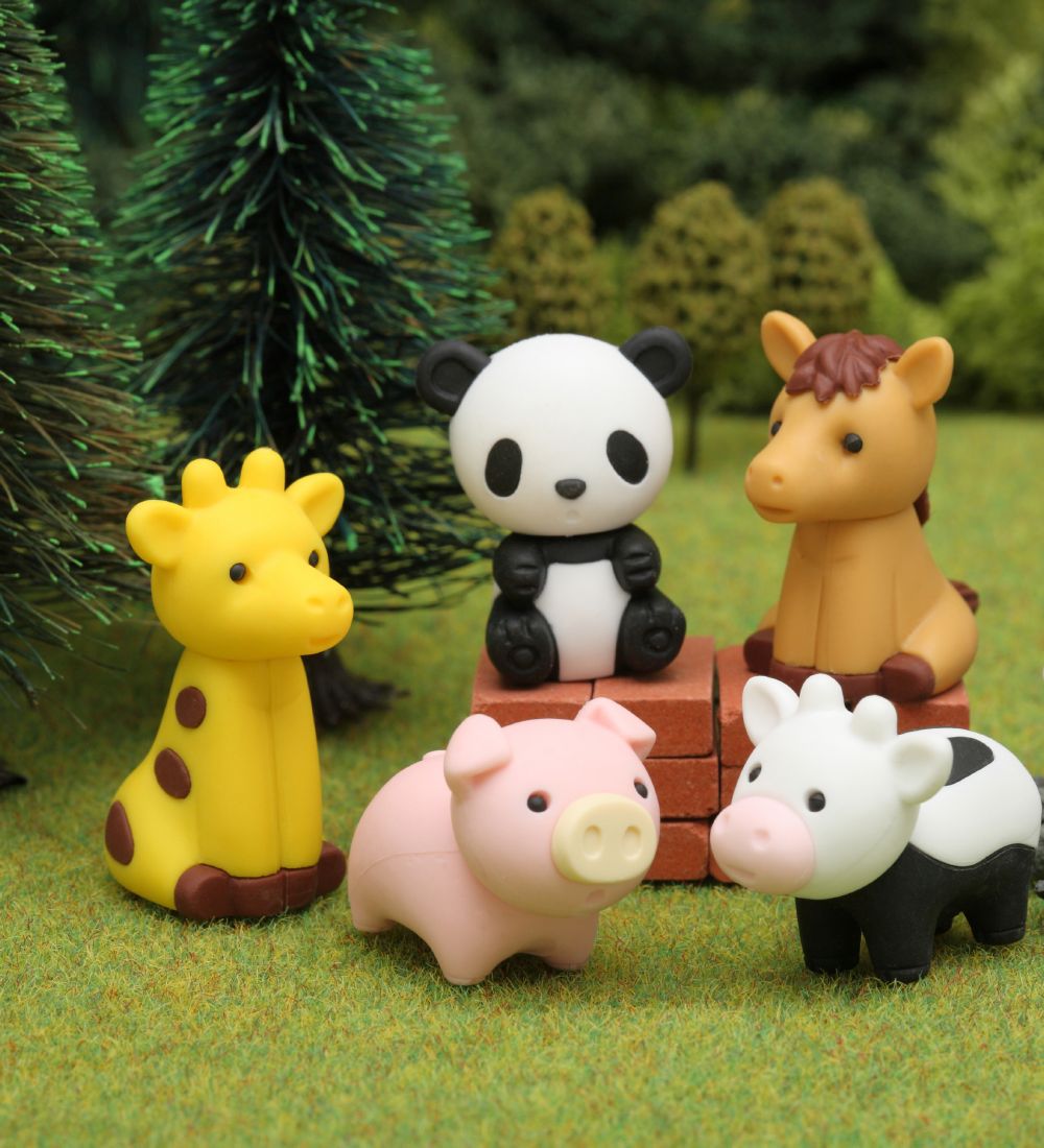 Iwako Erasers - Zoo Set - 7 Parts