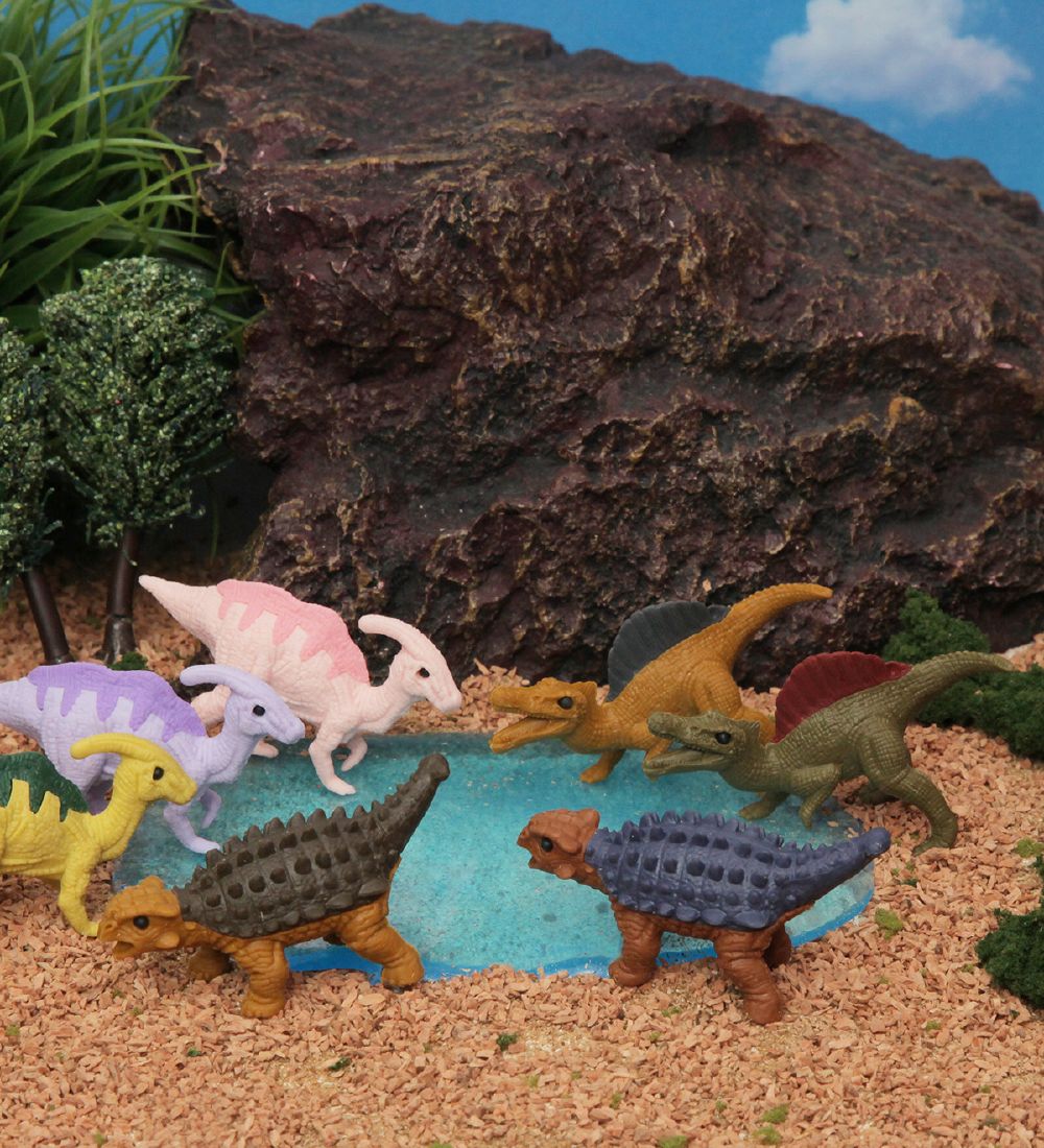 Iwako Erasers - Dinosaur Set 2 - 7 Parts
