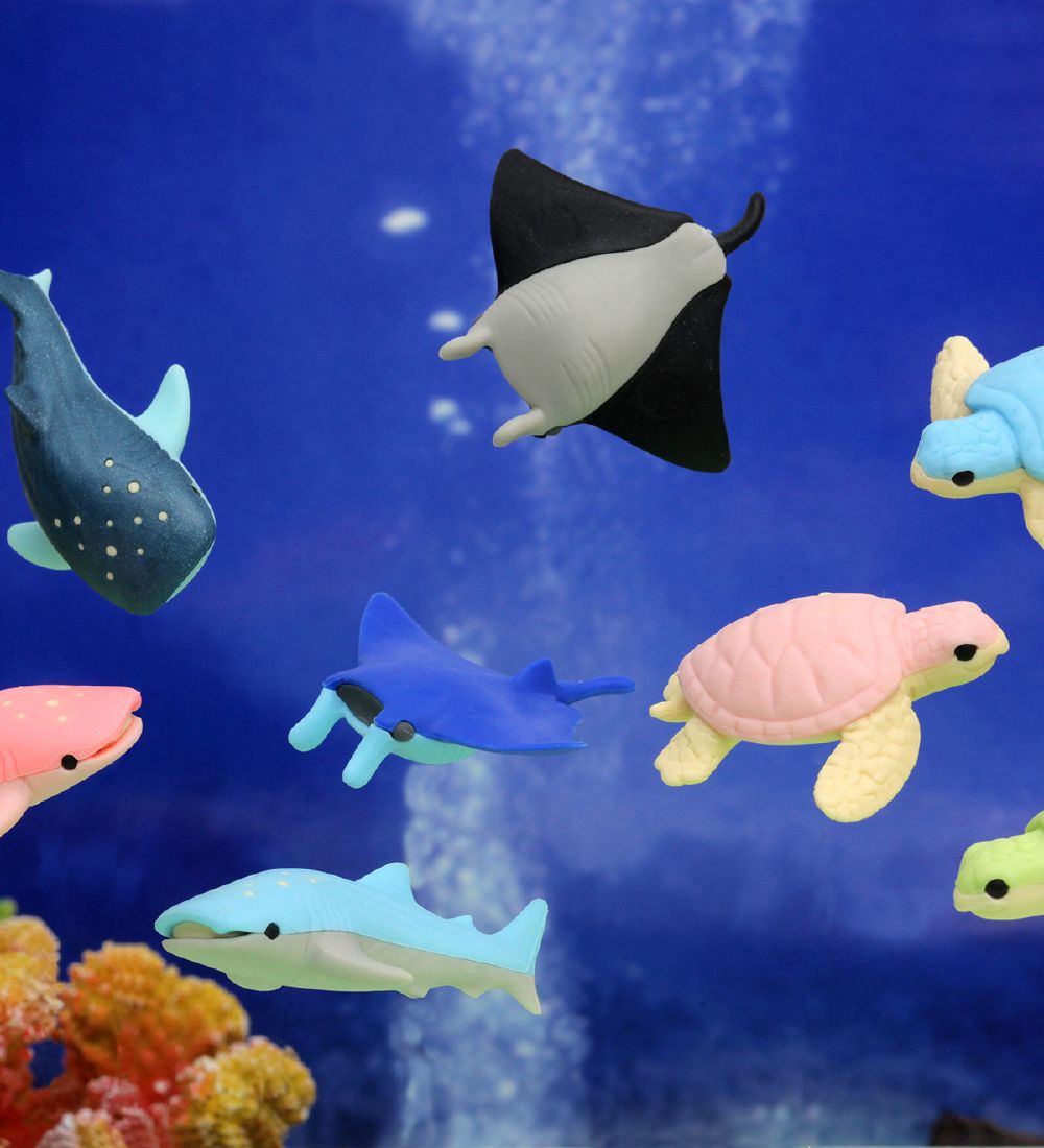 Iwako Erasers - Sea Animals - 7 Parts