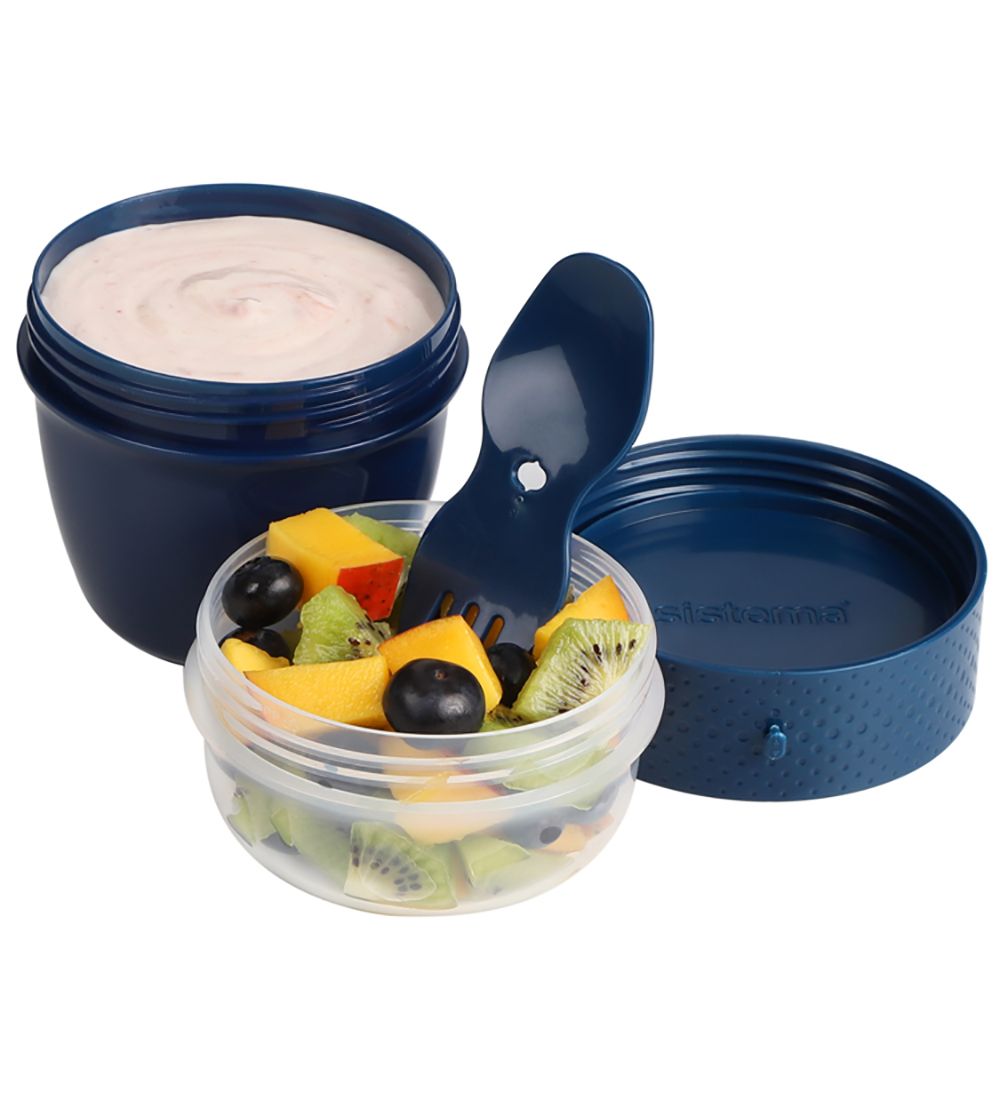 Sistema Matboks m. Bestikk - Snack Capsule Renew - 515 ml - Navy