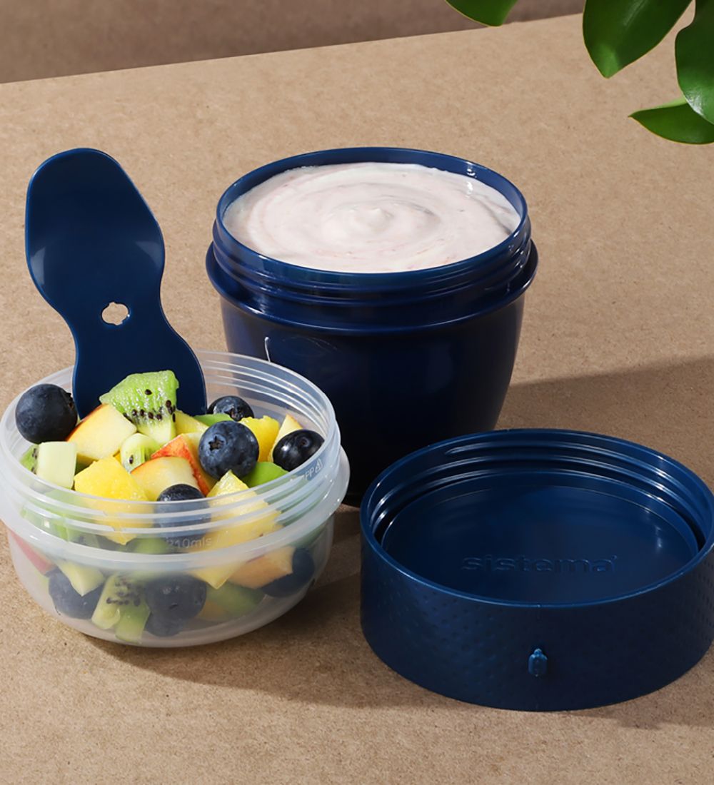 Sistema Matboks m. Bestikk - Snack Capsule Renew - 515 ml - Navy