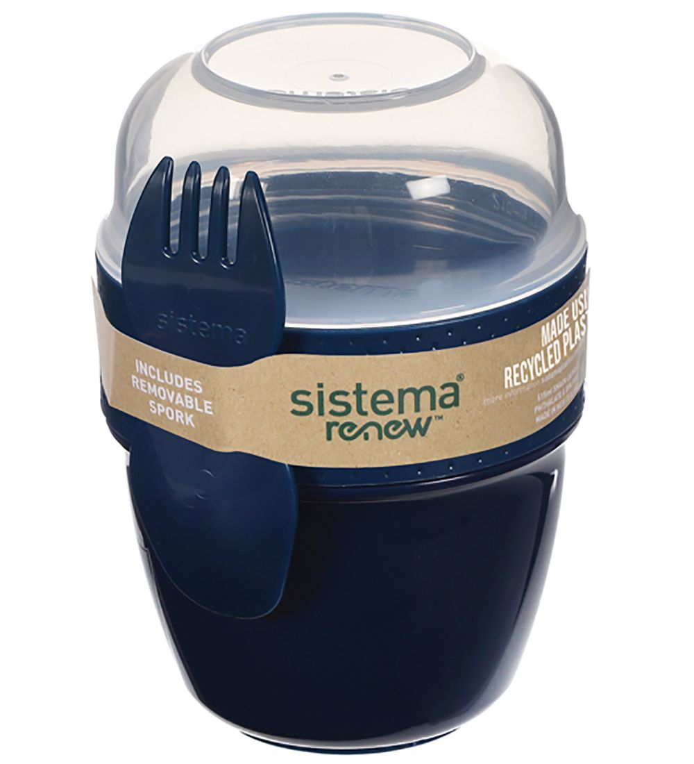 Sistema Matboks m. Bestikk - Snack Capsule Renew - 515 ml - Navy