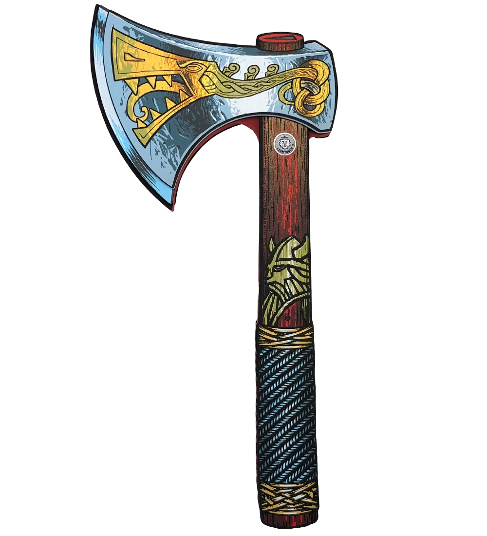 Déguisement Liontouch - Hache viking - Rouge
