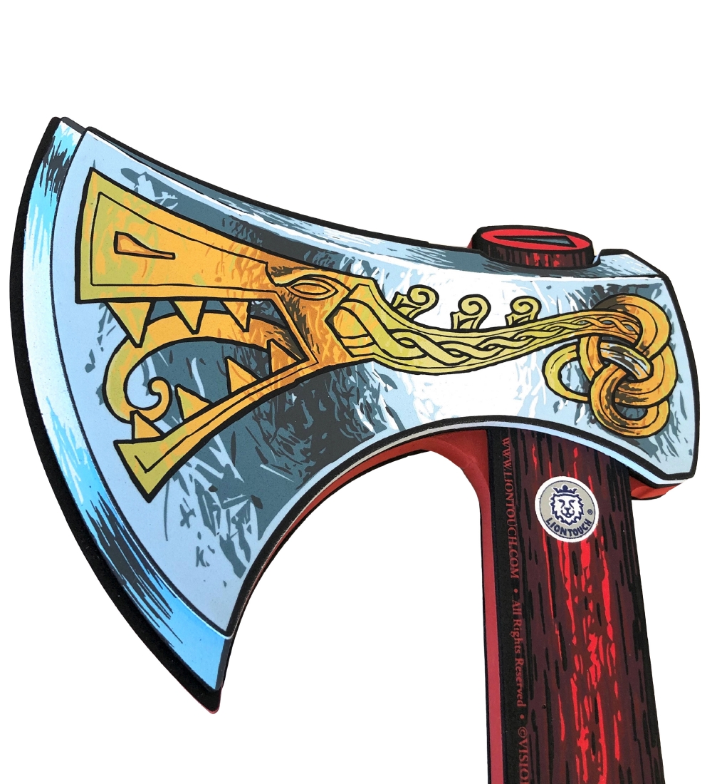Déguisement Liontouch - Hache viking - Rouge