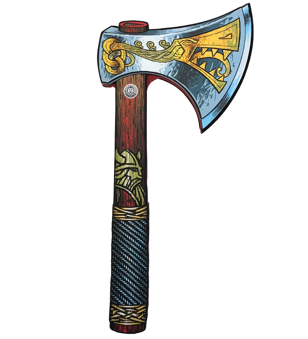 Déguisement Liontouch - Hache viking - Rouge