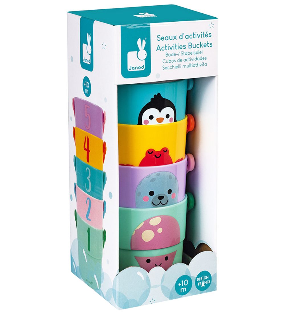 Janod Bath Toys - 5 pcs. - Stacking games