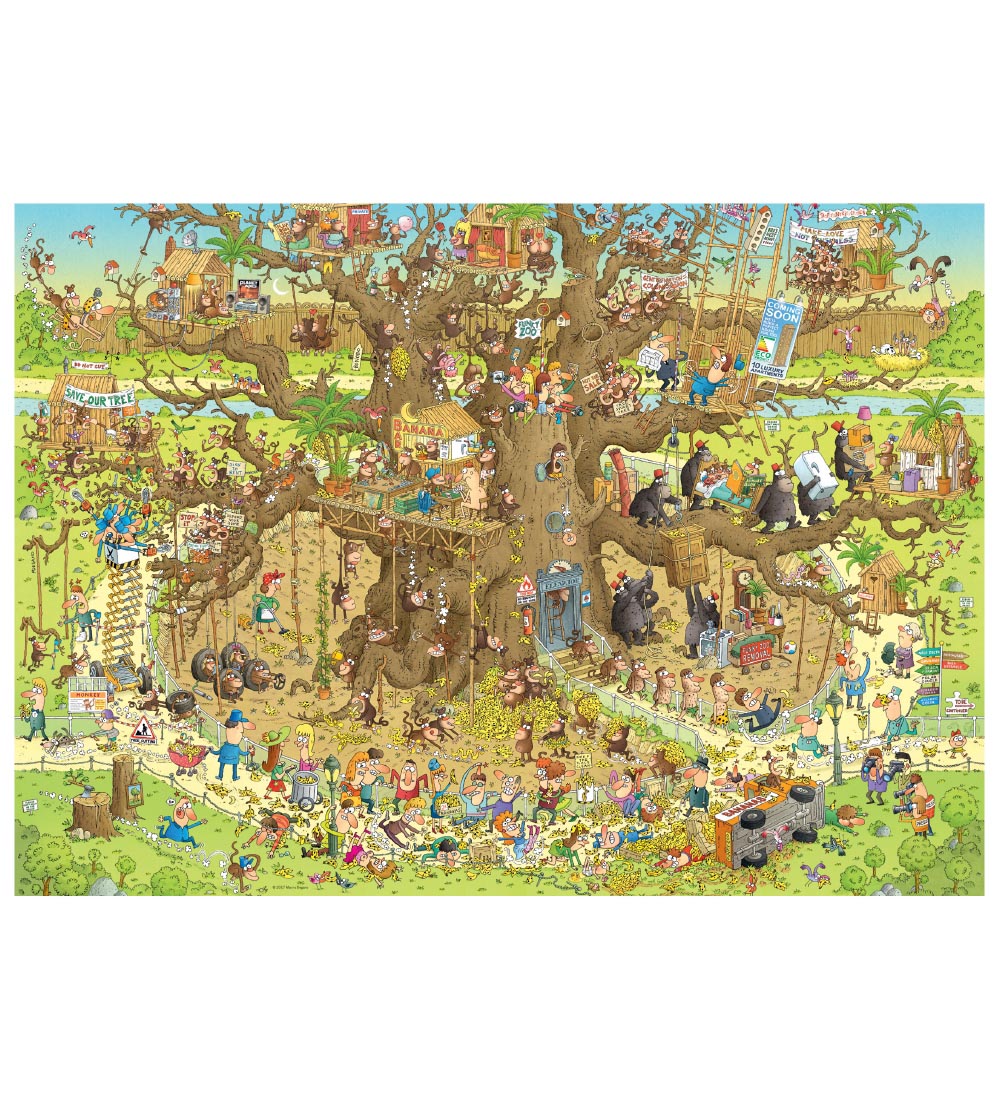 Heye Puzzle Puzzle - 1000 Pieces - Monkey Habitat