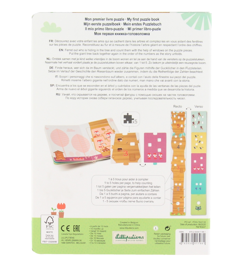Lilliputiens Activity Book - 1,2,3 Forest