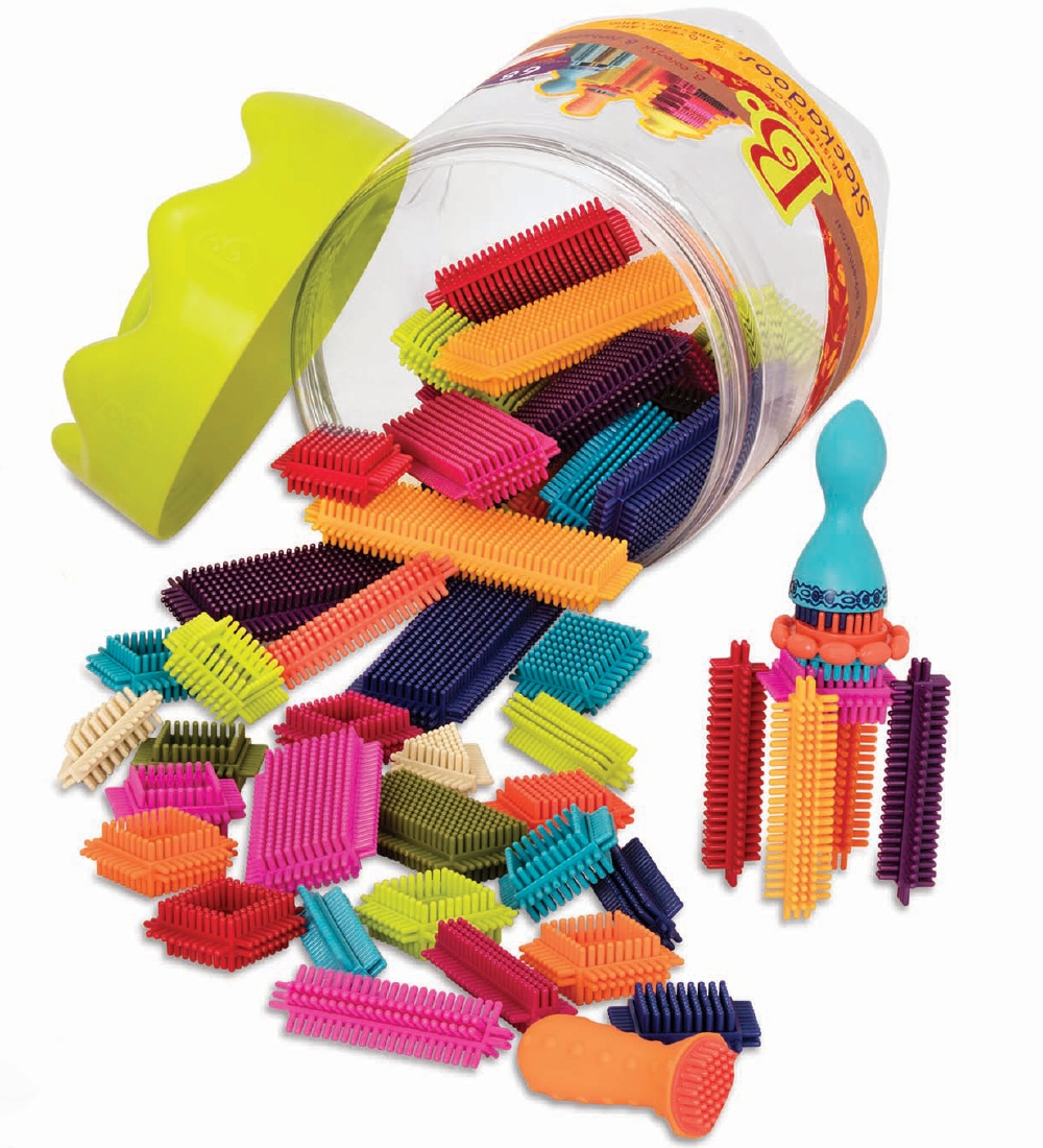 B. toys Bristle Blocks - Stackadoos - 68 Parts