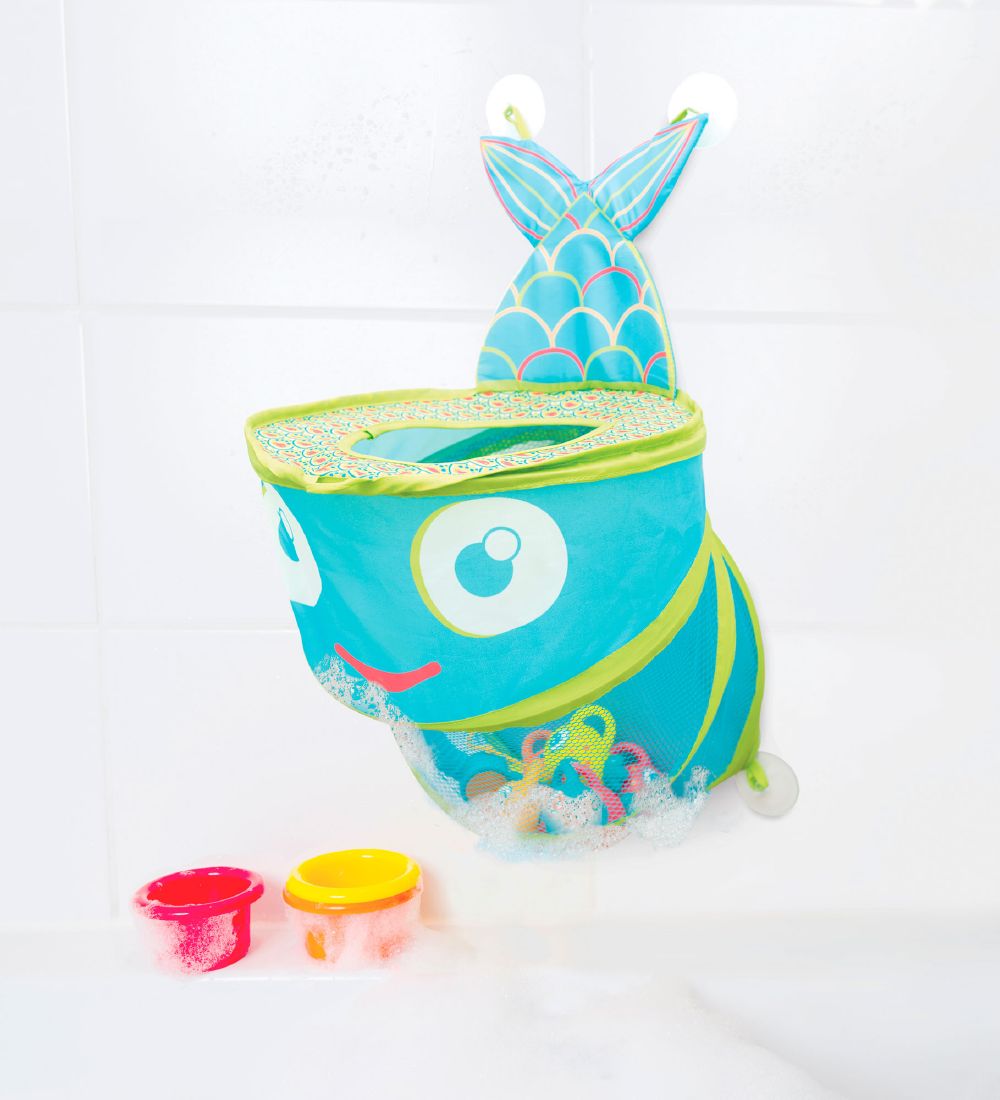 Ludi Aufbewahrungsnetz für die Badewanne - Ø31 cm - Blau/Grün